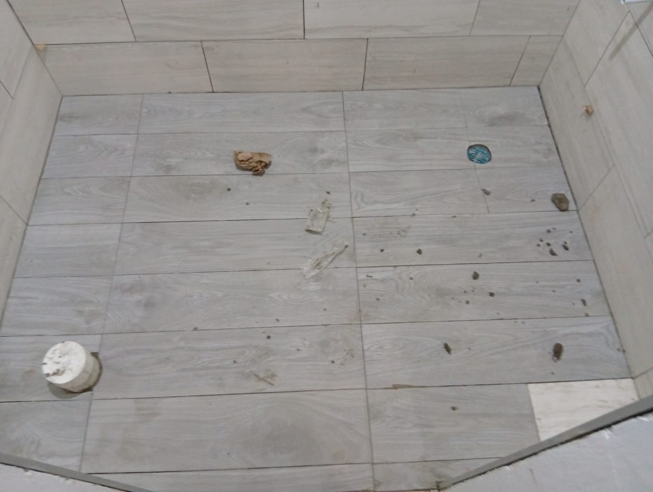Bathroom floor preparation