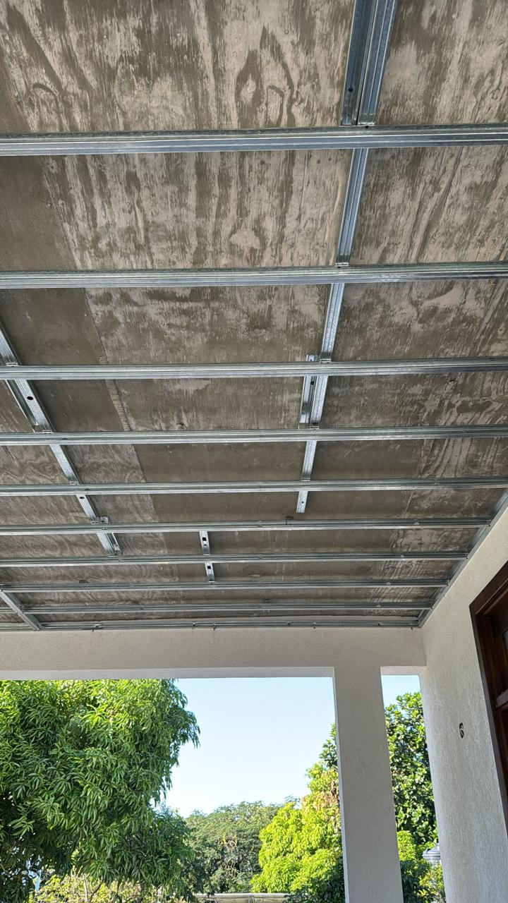 Soffit framing underside detail