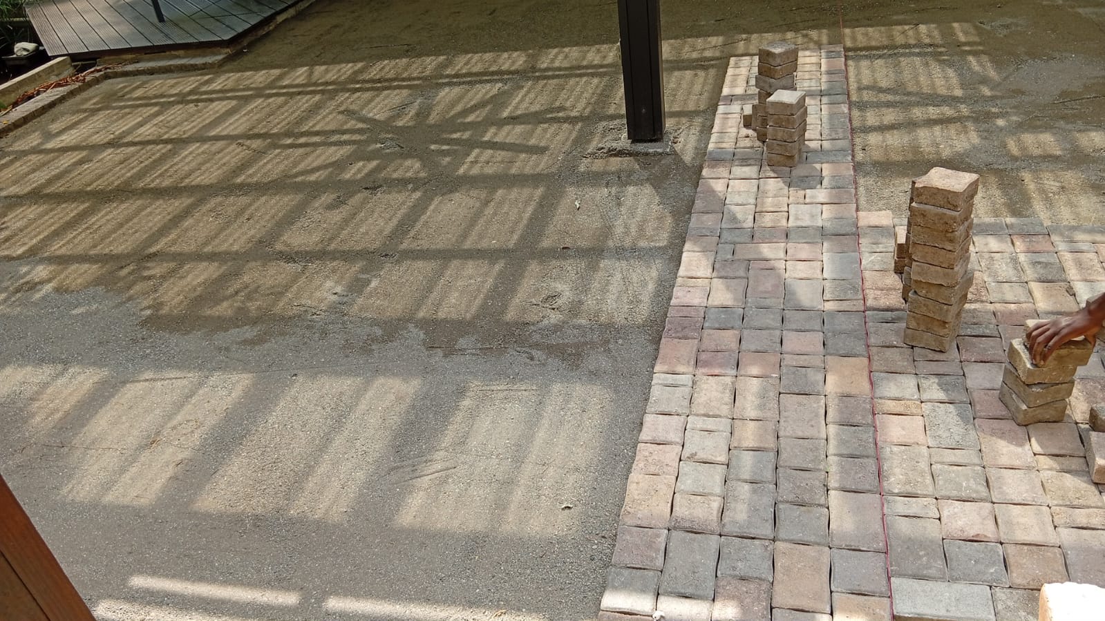 Pavers layout detail